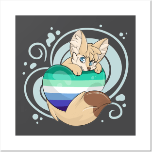 Gay Flag with Fennec Fox Posters and Art